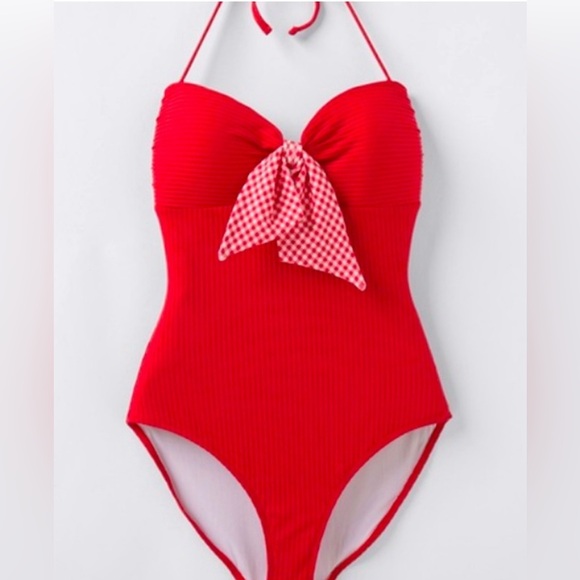 Matilda Jane‎ Women’s Swimsuit Red One Piece Bathing Suit Size Med - Picture 1 of 8